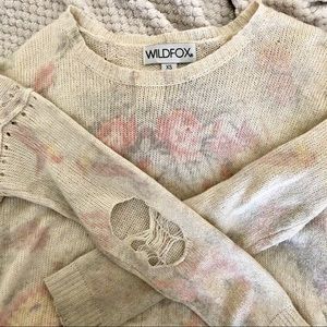 Wildfox Flower Sweater